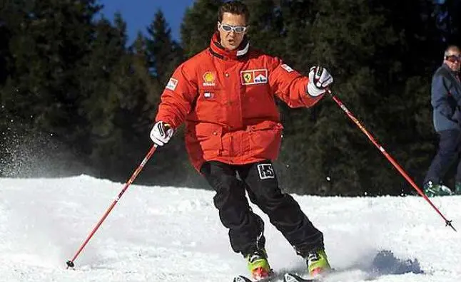 Schumacher voló 10 metros en accidente