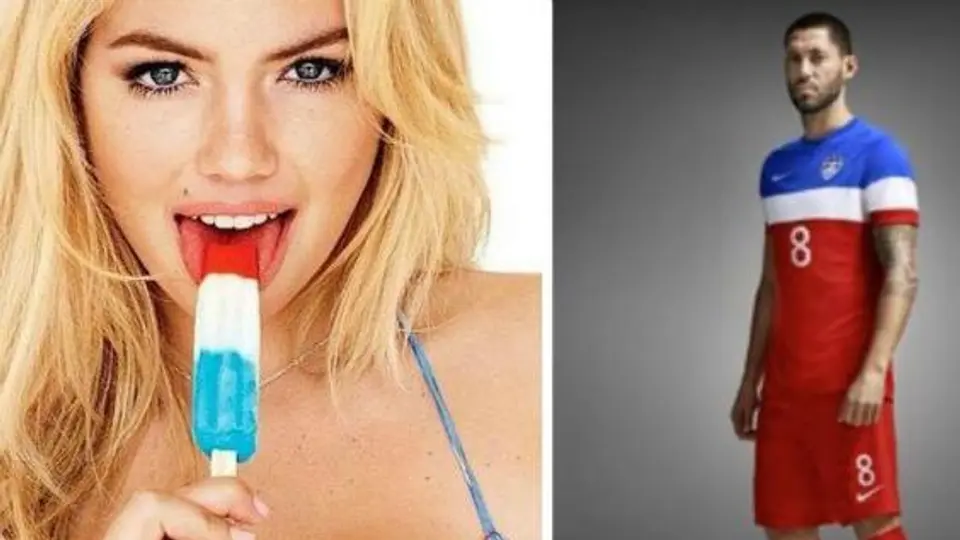 Kate Upton, el gancho de la nueva camiseta de EU