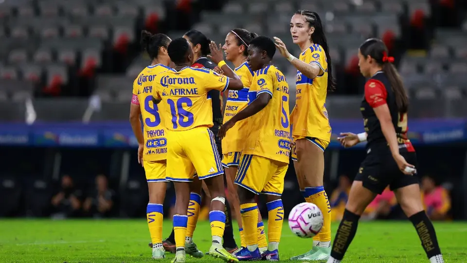 Tigres Femenil arrolla al Atlas con una contundente goleada de 7-0