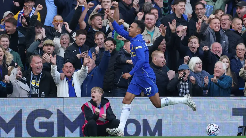 Morgan Rogers celebrando un gol con Chelsea en Premier League | AP