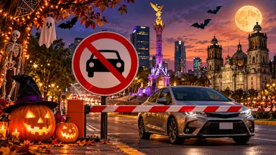 ¡Cuidado con el susto! Estos autos no circulan este Halloween 31 de octubre en CDMX y Edomex