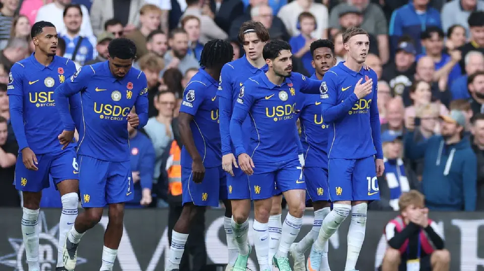Chelsea celebrando un gol ante Manchester United en Premier League | AP