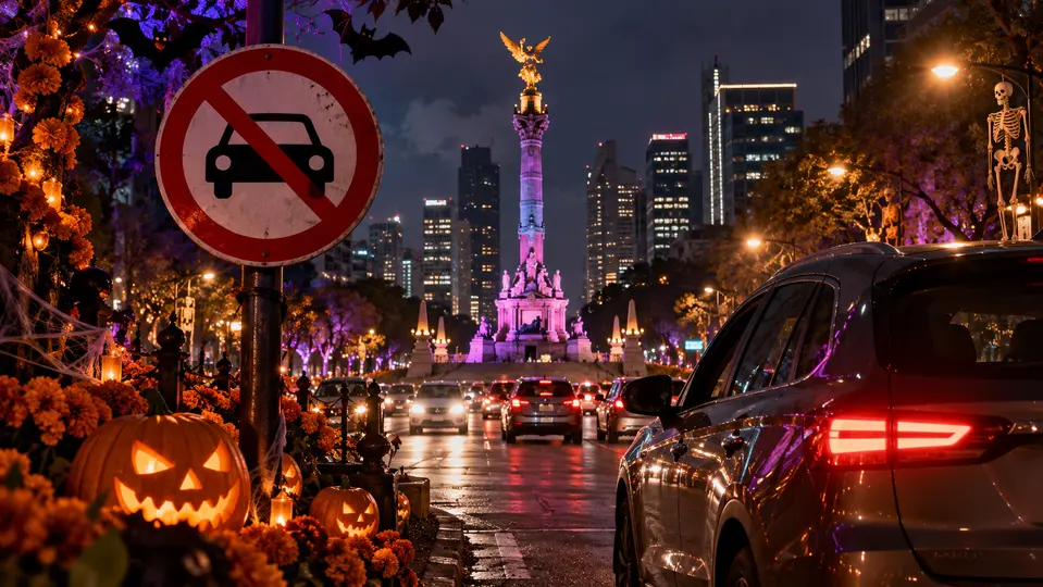 Las restricciones del Hoy No Circula estarán vigentes de las 5:00 a las 22:00 horas en CDMX y municipios del Edomex. / IA