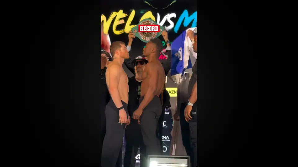 Así fue el careo entre Canelo y Mbilli