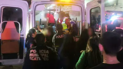VIDEO: Fiesta de Halloween en Ecatepec termina en estampida; reportan 20 jóvenes lesionados