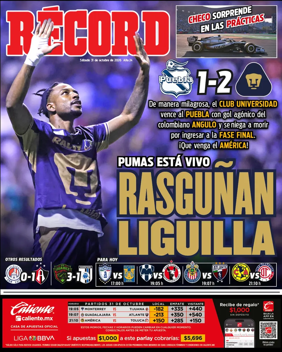 Portada RÉCORD 31 octubre 2026