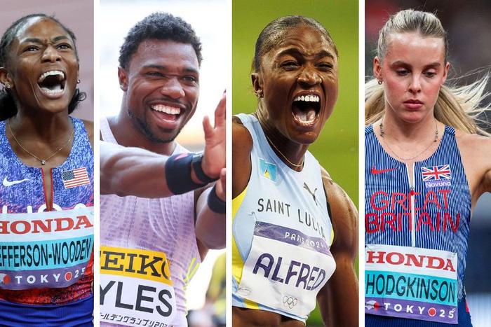 Noah Lyles. Melissa Jefferson-Wooden. Julien Alfred. Keely Hodgkinson. Ferdinand Omanyala.