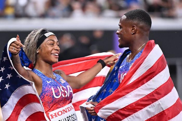 Track Couple Sha'Carri Richardson and Christian Coleman Discuss Life Inside Shared Training Camp