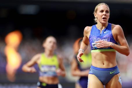 Keely Hodgkinson Comes Up Short in World Record Bid but Claims London 800m Crown