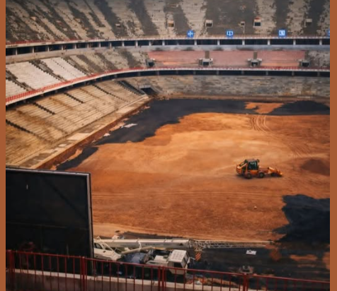 Talanta Stadium: Groundwork and Pitch Preparation