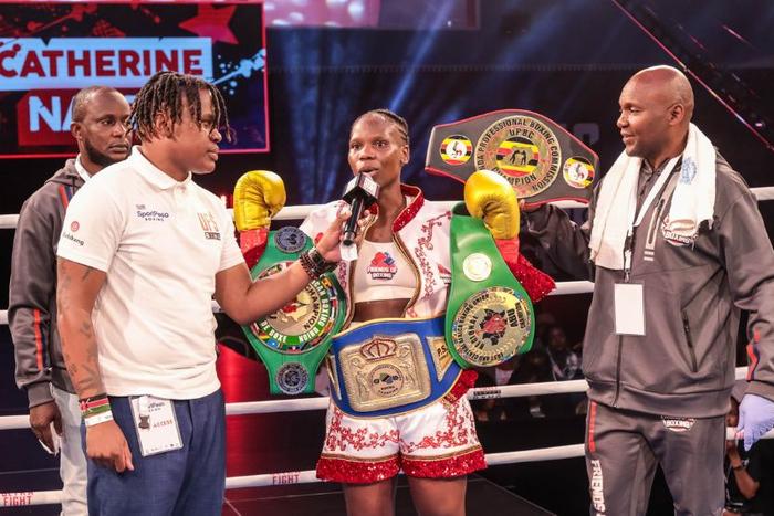Javan Buyu, Catherine Nanziri Crowned Champions as Knockouts Dominate SportPesa Boxing Night