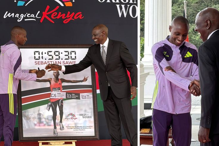 Sabastian Sawe Gifted More Millions by Government as President Ruto Promises New Car