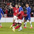 Serge Aurier scores for Nottingham Forest in 1-1 draw against Chelsea