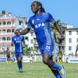 Ugandan attacker William Wadri celebrates a goal for Bandari.