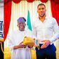 Nigerian-born boxer Anthony Joshua visits President Bola Ahmed Tinubu to gift Jagaban 'Gold' gloves.