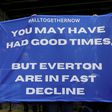 Angry Everton fans protest lack of signings