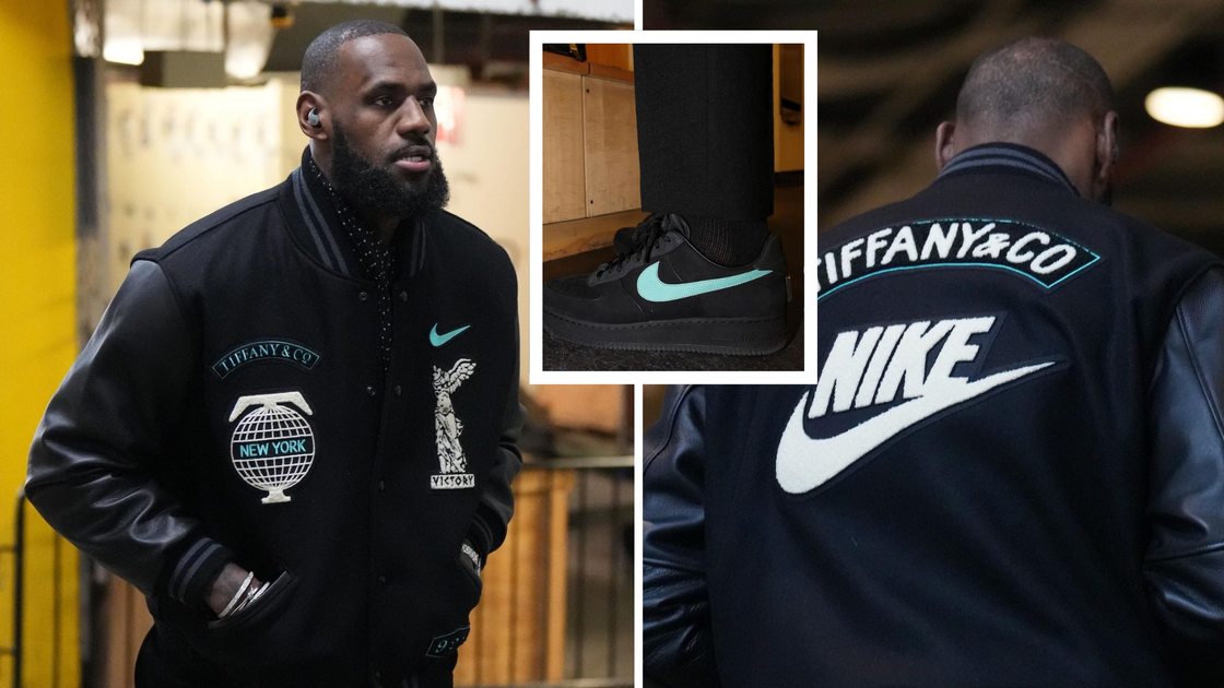 LeBron James Wears Tiffany & Co. x Nike Collab