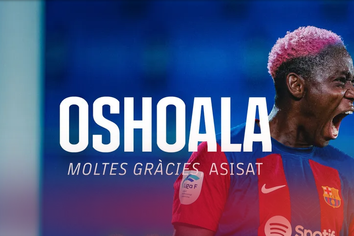Super Falcons star Asisat Oshoala departs Barcelona for Bay FC.