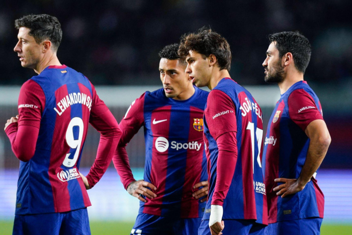 Joao Felix, Robert Lewandowski, Raphael Dias Belloli Raphinha and Ilkay Gundogan of FC Barcelona  || Image credit: Imago