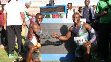 Omanyala sets another record despite not finishing in podium bracket