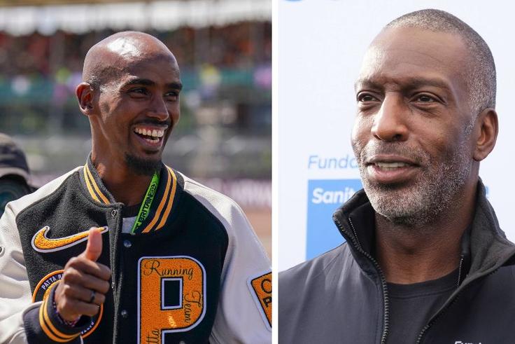 Mo Farah and Michael Johnson