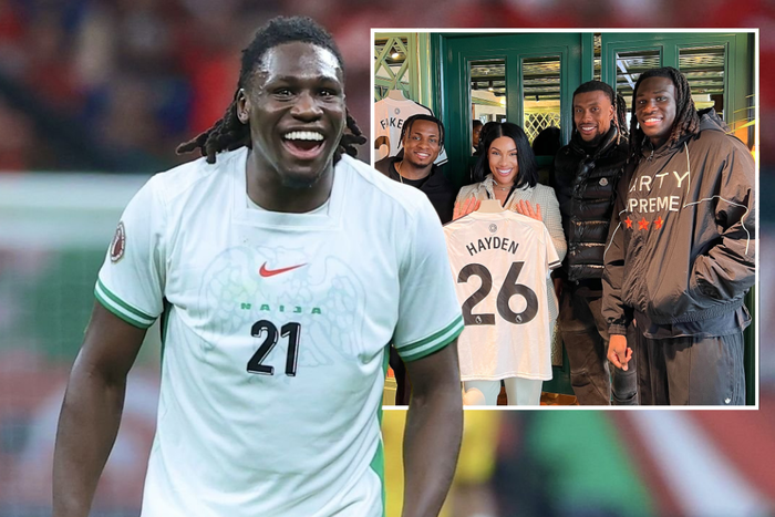 Calvin Bassey reacts after internet user claims that Super Eagles stars don't marry Nigerian women