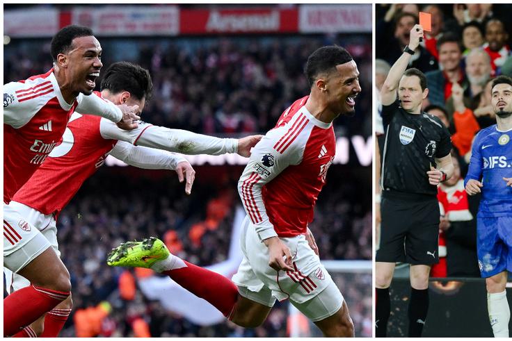 Arsenal vs Chelsea: Gunners win battle of corners to go 5 points clear as Blues' red card nightmare continues