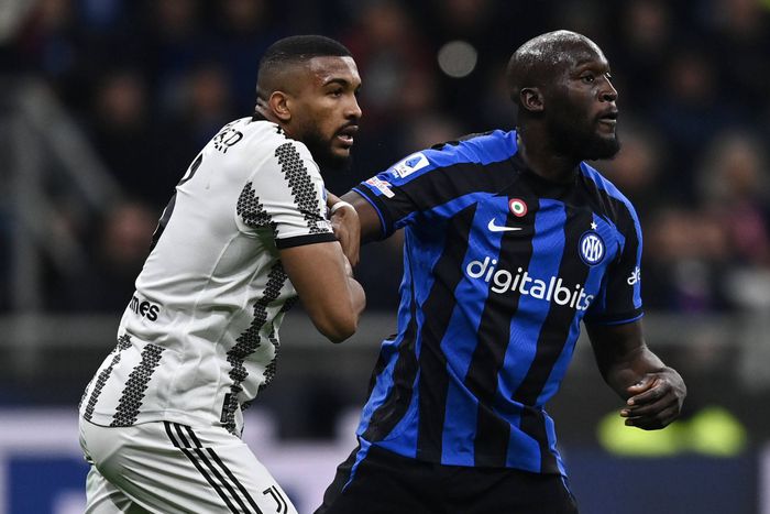 Romelu Lukaku in action for Inter Milan against Juventus.