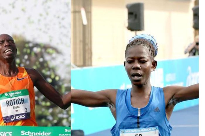 Elisha Rotich (L) and Ruth Chebitok (R)