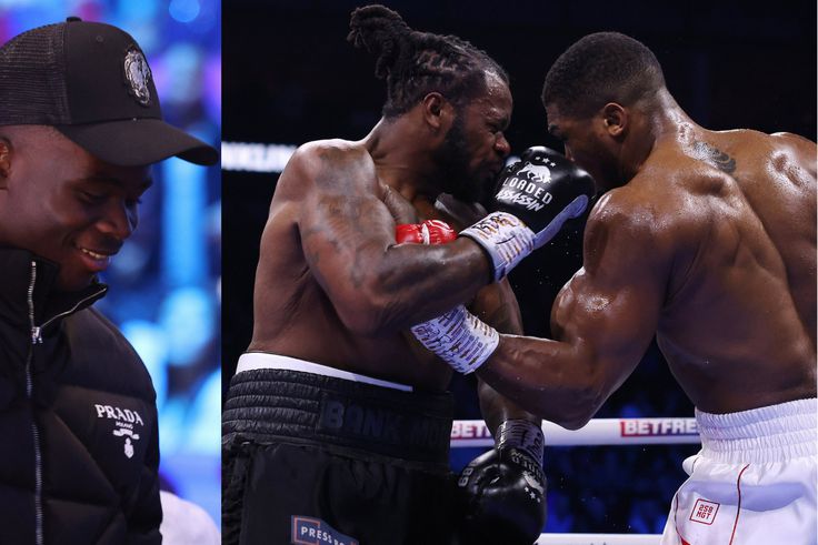 Arsenal man Bukayo Saka brought some of his luck for Anthony Joshua against Jermaine Franklin.