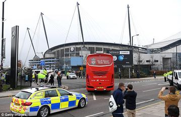 Liverpool bus attacked on journey from Etihad Stadium