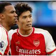 Arsenal's defensive stars Gabriel (left) and Takehiro Tomiyasu.