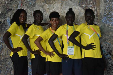 All-female Athlete Refugee Team makes history in Belgrade