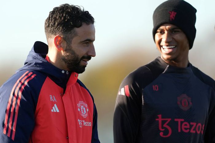 Ruben Amorim and Marcus Rashford