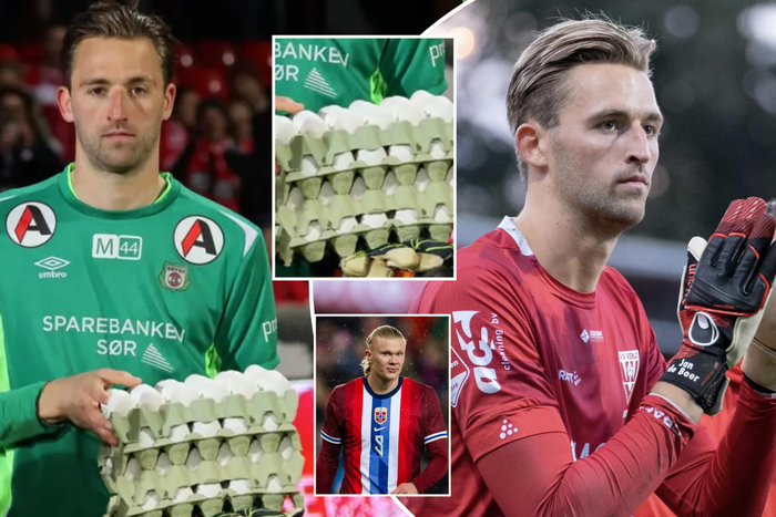 Erling Haaland’s former club Bryne FK rewards goalkeeper with 4 crates of eggs as MOTM award