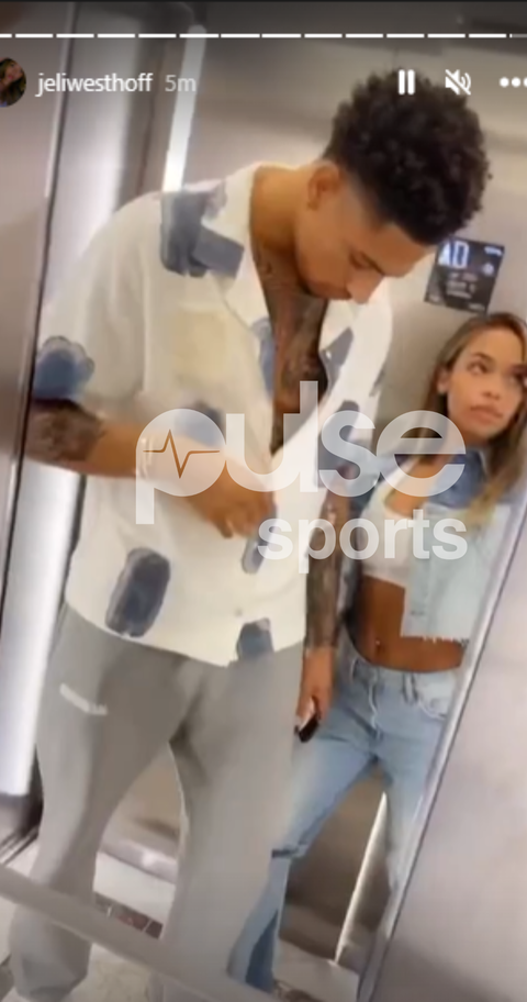 Maduka Okoye and his girlfriend Jelicia Westhoff