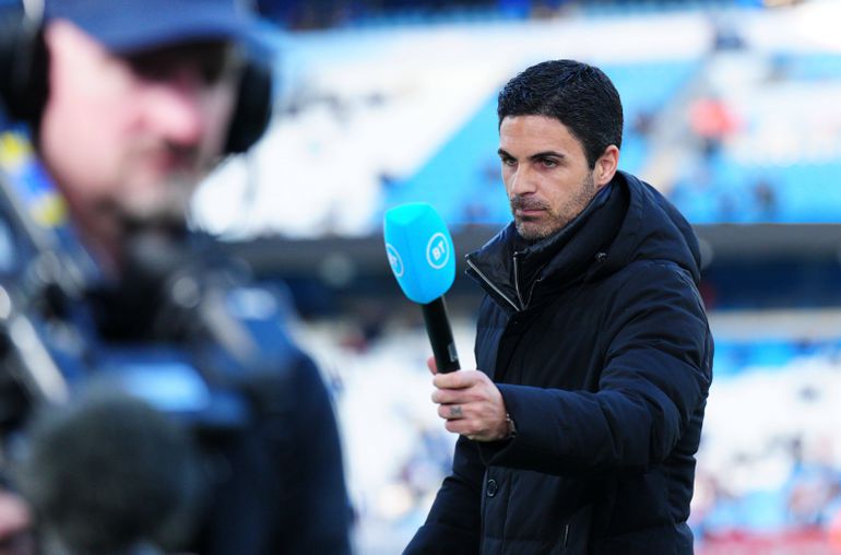 Mikel Arteta says Arsenal are still in the race for the Premier League title.