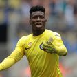 Inter Milan's goalkeeper Andre Onana in action.