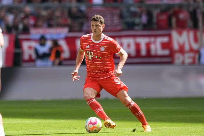 Benjamin Pavard in action for Bayern Munich