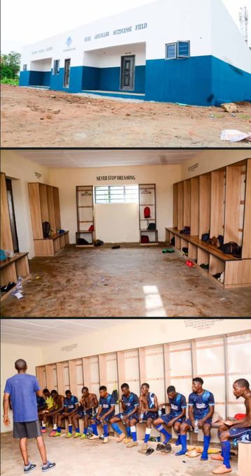 Taiwo Awoniyi beautifies Kwara Secondary School with a modern-day dressing room