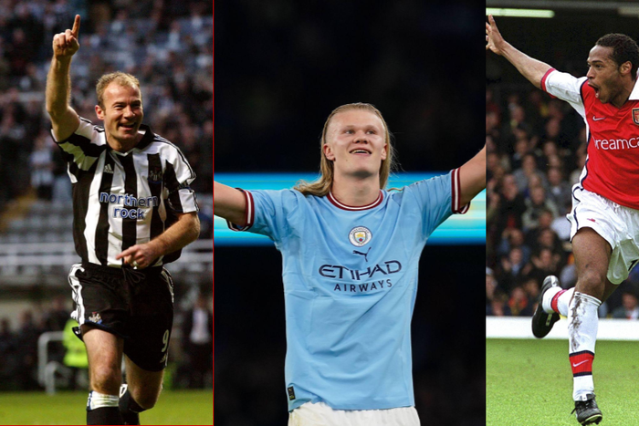 Erling Haaland is the best goalscorer in all competitions in English Premier League history