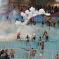 xtreme violence between Eastern supporters and the police, several injured among the police officers, ordered the game after the intervention of the civil protection who controlled the flames thrown on the field.