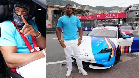 Anthony Joshua: Nigerian-born boxer shows off at Formula E in Monaco