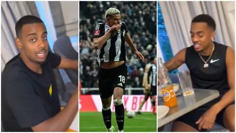 Super Eagles-eligible youngster Osula introduces Newcastle mates Isak, Willock to Nigerian fufu