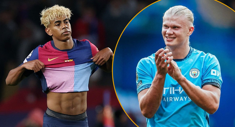 See Erling Haaland’s 4-word reaction after being blown away by Lamine Yamal’s UCL heroics