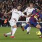 Osasuna vs Barcelona in La Liga action