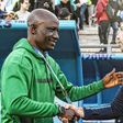 Flying Eagles coach Ladan Bosso exchange pleasantries with Argentina U20 coach Javier Mascherano