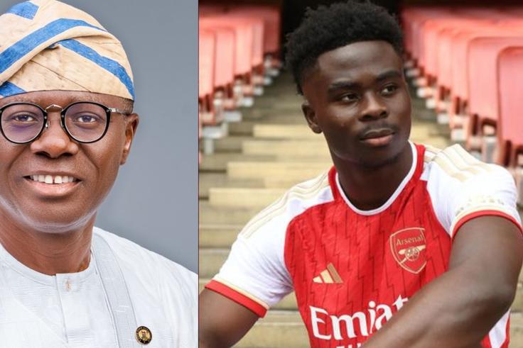 Bukayo Saka: Arsenal star reportedly to meet with Lagos State Governor Babajide Sanwo-Olu