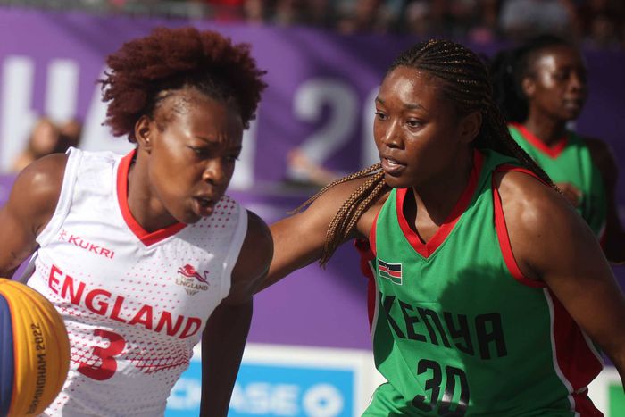 England Shanice Beckford-Norton vs Kenya's Victoria Reynolds during the Commonwealth Games 2022 at Smithfield, Birmingham, United Kingdom