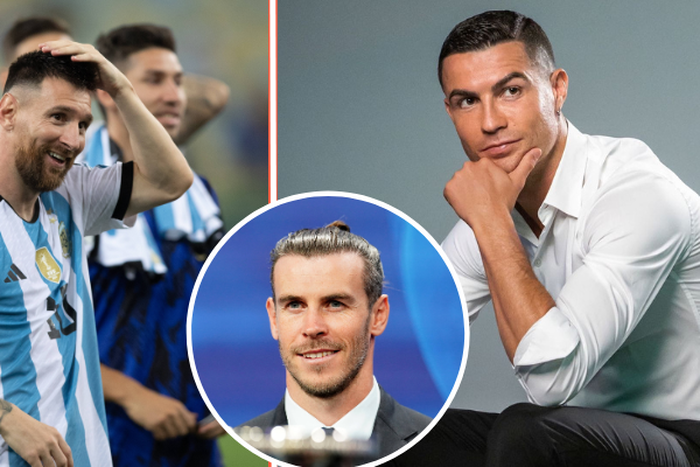 Gareth Bale plays "Start, bench, sell" with Messi and Ronaldo || Image credit: Imago